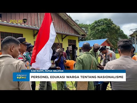POLRES MAPPI BAGIKAN BENDERA MERAH PUTIH TANAMKAN CINTA TANAH AIR