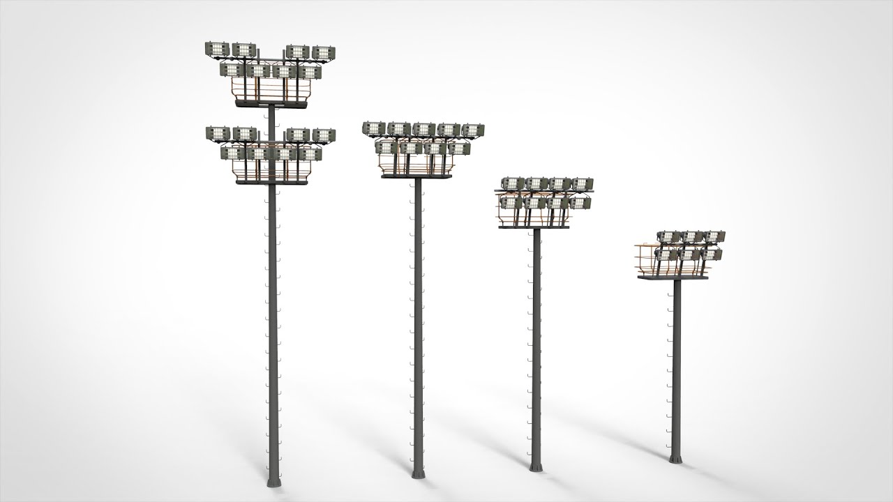 Flutlicht 6 3D Modell