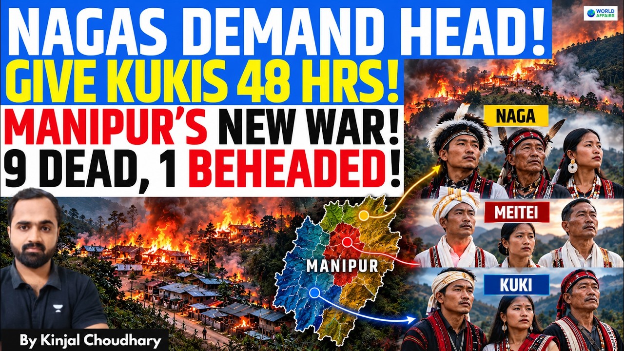 CHRISTIAN VS CHRISTIAN = NO POLITICS? Media & Parties Silent on Manipur’s Kuki vs Naga War | Kinjal