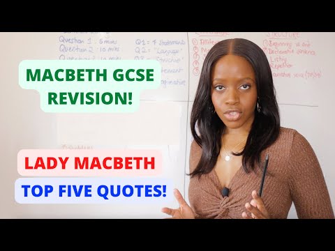 The Only FIVE Lady Macbeth Quotes To Learn For Macbeth! | GCSE English Revision!