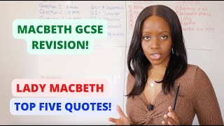 The Only FIVE Lady Macbeth Quotes To Learn From Macbeth! | GCSE English Revision!