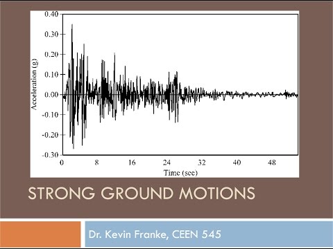 CEEN 545 Lecture 6 - Ground Motion Parameters and Signal Processing