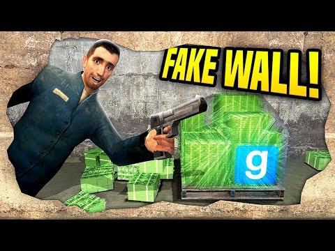 Building a HIDDEN Money Printing Base - Gmod DarkRP (Fake Wall)