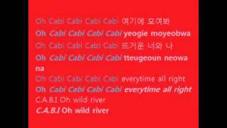 2PM &amp; SNSD - Cabi song (with lyrics on screen HANGUL + ROMANIZATION)