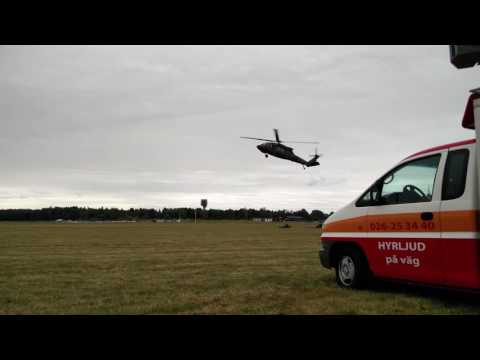 Helikopter luftlandsättning Flygdagarna 2016
