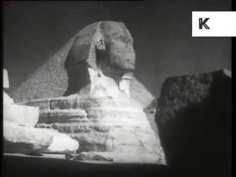 1930s Egypt, Sphinx, Pyramids, Archive Footage