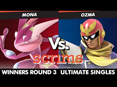 Scrims Showdown 37 - Mona (Greninja) Vs. Ozma (Captain Falcon, Snake) SSBU Ultimate Tournament