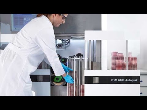 BECKMAN COULTER DxM Autoplak Automated Microbiology System.