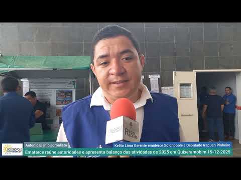Kelito Lima Gerente ematerce Solonópole e Deputado Irapuan Pinheiro reunião em Quixeramobim 19122025