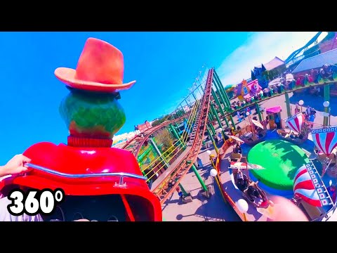 Green Scream (Adventure Island) - VR ONRIDE - 360° family roller coaster POV