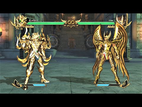 Leo Aiolia God Cloth vs Sagittarius Aiolos God Cloth (Hardest AI) - Saint Seiya: Soldiers' Soul
