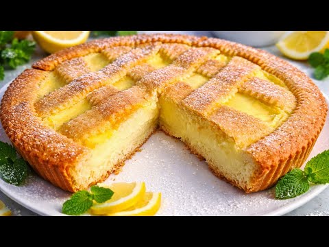 The most delicious pie with soft lemon cream👌!!Melt in the mouth!!!