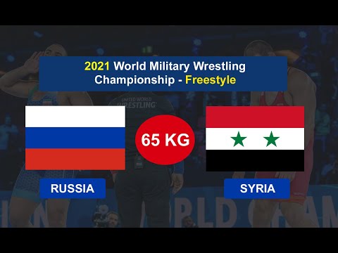 Russia vs Syria - 2021 World Military Wrestling Championship - Freestyle - 65 KG