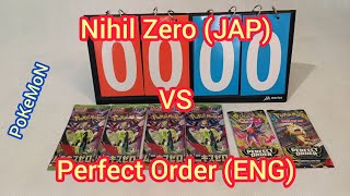 Japan vs English PoKeMoN TCG Booster Battle - Nihil Zero (JAP) vs Perfect Order (ENG)