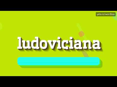 HOW TO SAY LUDOVICIANA? #ludoviciana