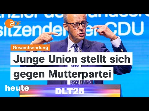 Video Thumbnail: heute 19:00 Uhr vom 15.11.2025 Junge Union gegen Merz, indigene Aktivisten bei COP30, Vogelgrippe