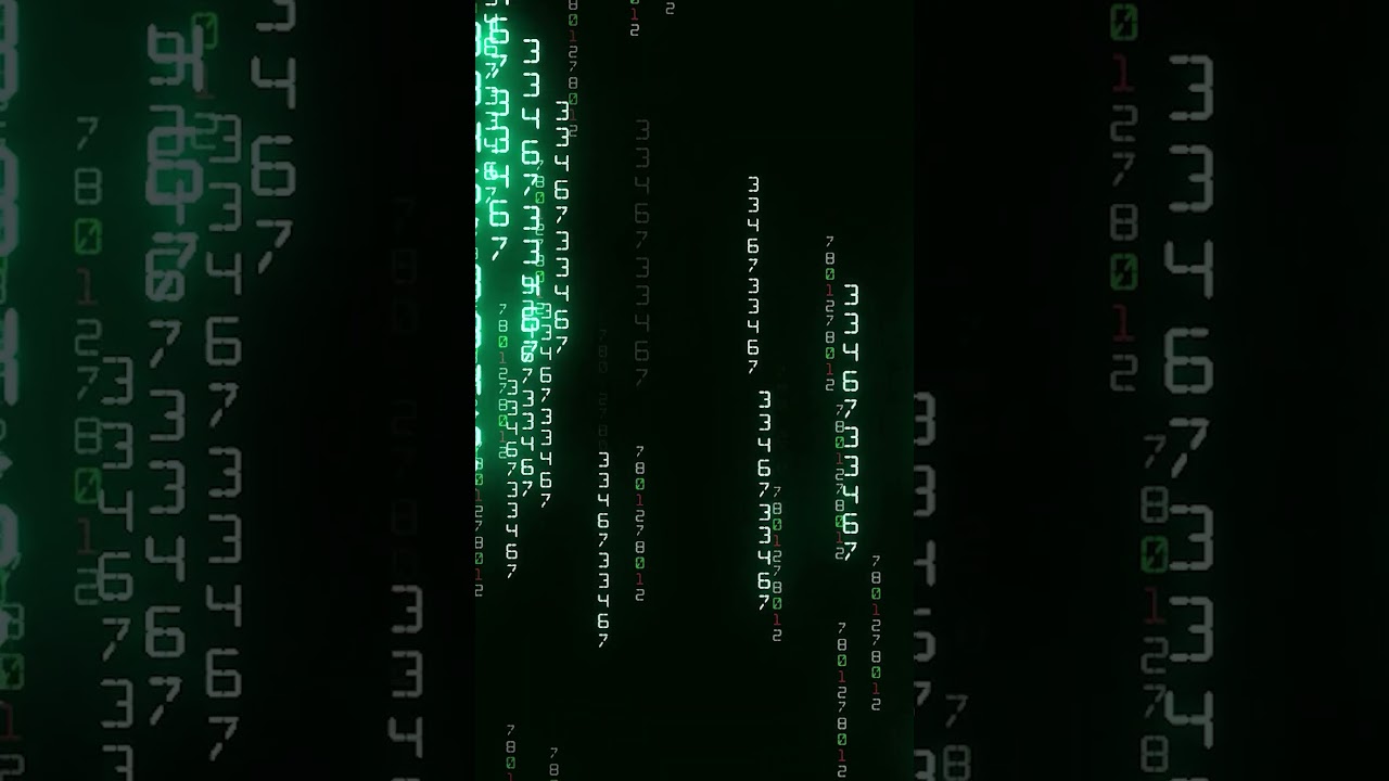 Matrix style binary code digital background | Abstract Motion Video Background Stock Footage