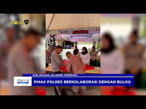 SAMBUT HUT KE-80 RI, POLRES JAJARAN POLDA SULAWESI TENGGARA GELAR GERAKAN PANGAN MURAH