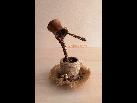 The Coffee Waterfall  Flowing From Pot - Cezveden Dökülen  Kahve Şelalesi
