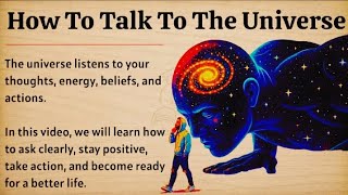 How To Talk To The Universe | Learn English With Book Summary | Speak English Fluently ✅️