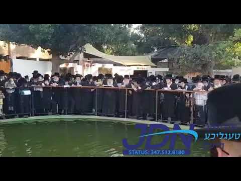 Nadvorna Rebbe Saying Tashlich 6 Tishrei 5781