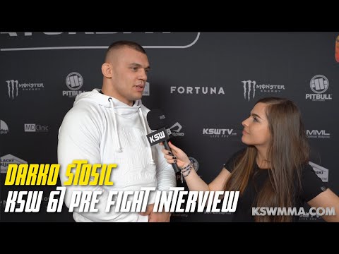 KSW 67 | Darko Stosic: Whoever is the hungriest will win this fight