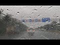 Driving In Heavy Rain With Thunderstorm Noise Rain On Car Rain Sounds For Sleeping Or Relaxing