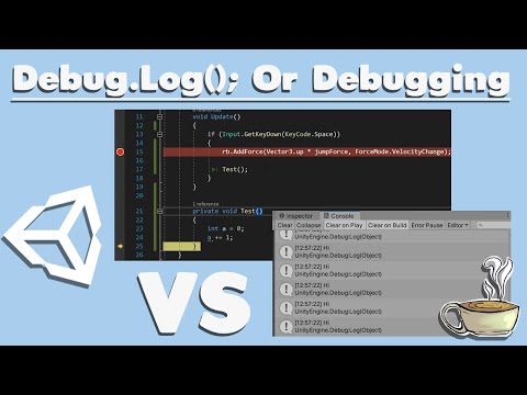 Part of a video titled Get Started With Unity - Debug.Log(); Or Debugging - YouTube