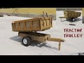 How To Make A Hydraulic Tractor Trolley With Cardboard Tractor Trolley