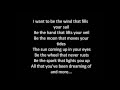 Keith Urban-Your Everything (Lyrics)