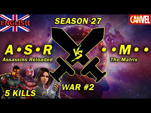AW: A•S•R vs. ••M•• | S27W2 | 5 Kills + Extra | A PERFECT WAR !! - Marvel Contest of Champions