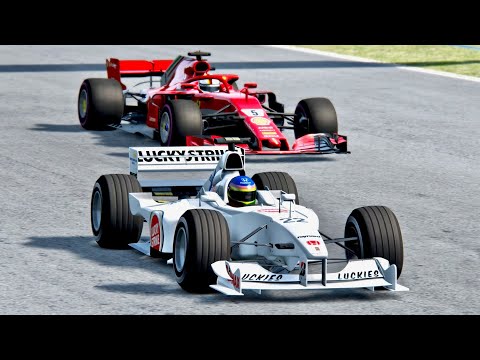 Ferrari F1 2018 vs Bar Honda 2000 - Sepang