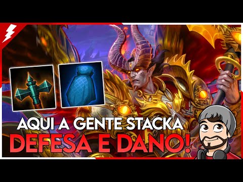THANATOS SOLO, AQUI A GENTE STACKA DEFESA E DANO! - ⚡ Smite BR Conquista