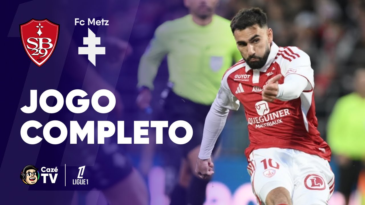 JOGO COMPLETO: STADE BRESTOIS X METZ | LIGUE 1 2025/2026 | 12ª RODADA