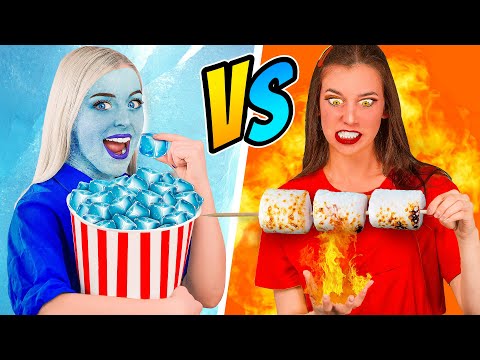 Heiß vs Kalt Mädchen Herausforderung von Multi DO Challenge