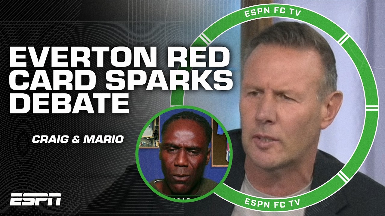 Idrissa Gana Gueye's red card vs. Manchester United sparks DEBATE on ESPN FC 👀