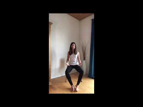 Yoga auf dem Stuhl; mit guter Erdung Stabilität und Sicherheit erlangen