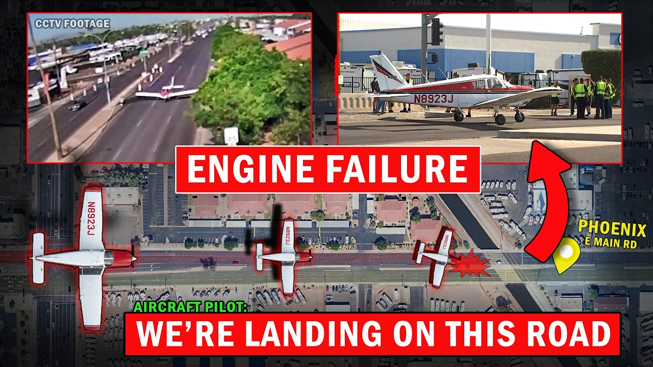 Plane Down on Main Street after Engine Failure | "They didn't hit anything!"