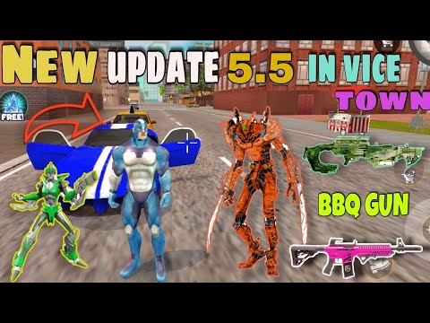 New update 5.5 in vice town | Rope hero vice town | naxeex | BLACK SPIDER 2.0