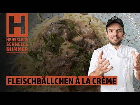 Schnelles Fleischbällchen à la Crème Rezept von Steffen Henssler