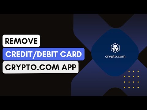 How To Remove Credit Or Debit Card On Crypto.com App !