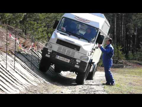 Thumbnail for Bremach Extreme camper testing lateral stability by Bremach