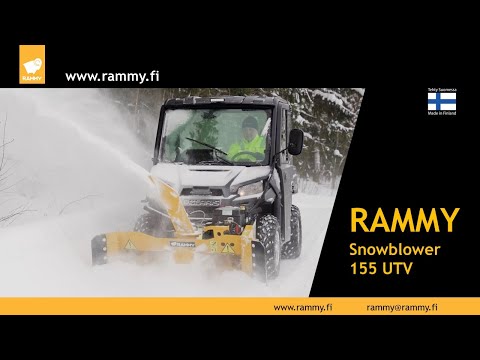 Rammy Snowblower 155 UTV PRO action 1min