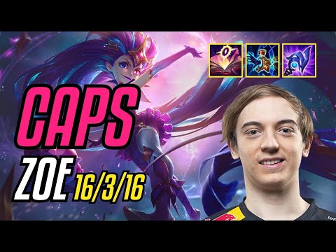 CAPS - ZOE vs IRELIA MID - EUW CHALLENGER - PATCH 11.8