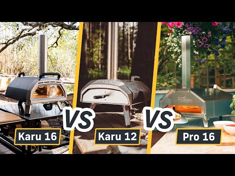 Ooni Karu 16 Pizzaofen VS Karu 12 VS Pro 16 - Wir vergleichen die technischen Daten der Pizzaöfen