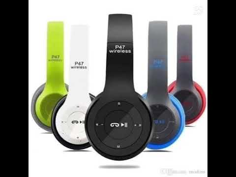 سماعه بيتس 🔸 P_47  وايرلس  قابله للطي مسافة الارسال  10 أمتار🥰  تقدر تستخدمها اكتر من 6 ساعات🤩