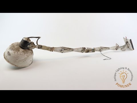 Renovation Of Antique Industrial Scissor Lamp