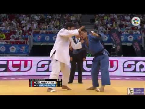 Judo 2014 Grand Prix Budapest: Ganbaatar (MGL) - Khasbaatar (MGL) [-73kg] bronze