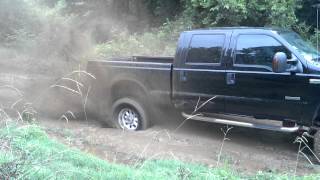 preview picture of video '6.0 powerstroke 2wd mudding'