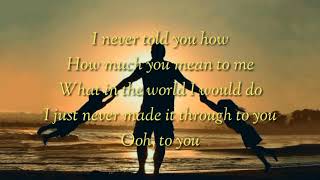 Neelee ternes &quot;Dad&quot; with the lyrics